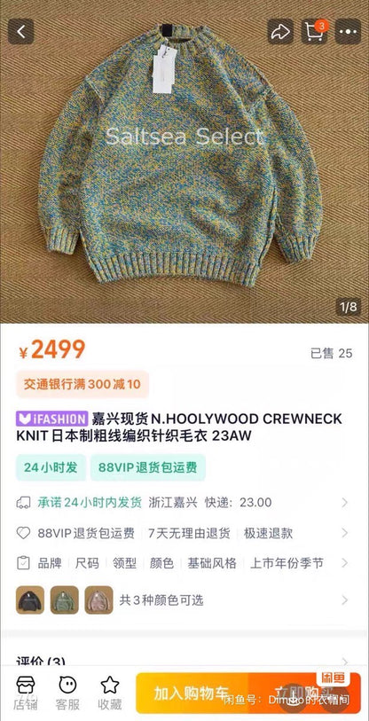 N.HOOLYWOOD 23AW Crewneck Knit