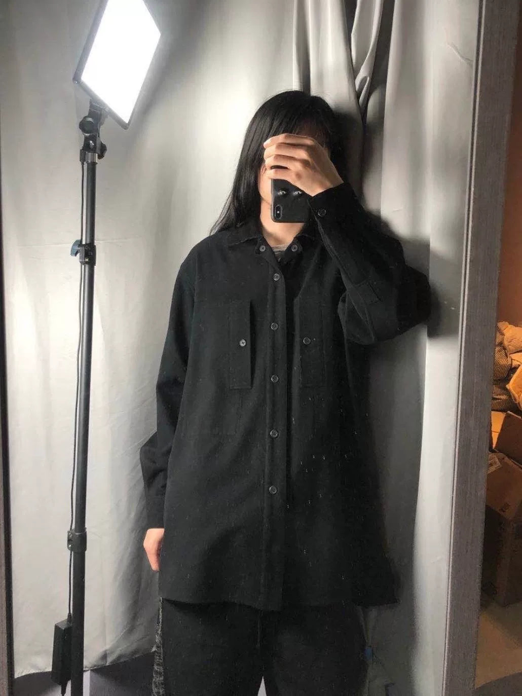 Yohji Yamamoto Wool Shirt with Unique Design