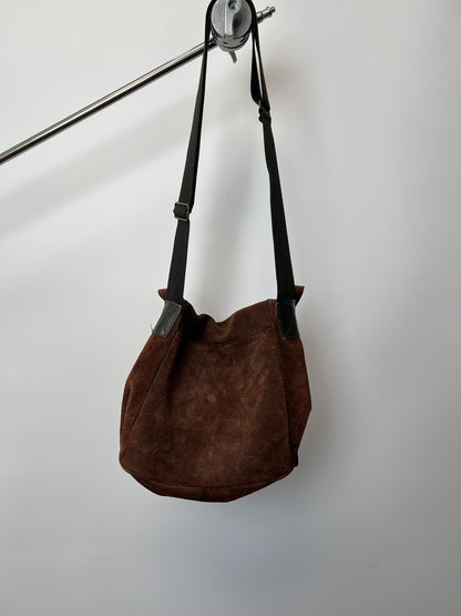 Yohji Yamamoto Suede Crossbody Bag