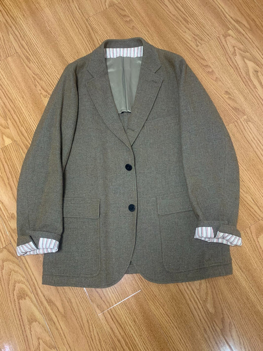 visvim verde tweed blazer size 3