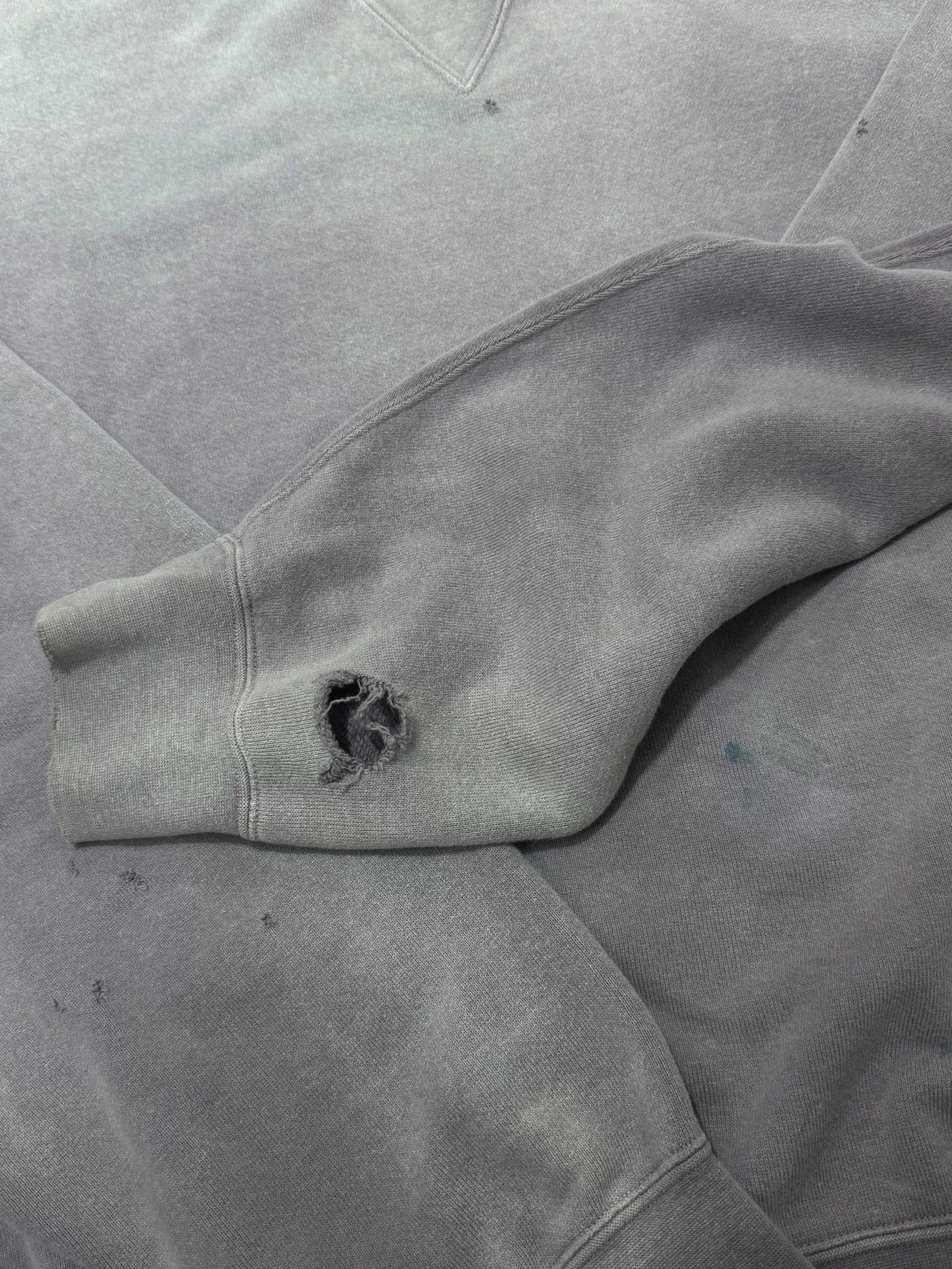 navy dyed oversized sweatshirt with details