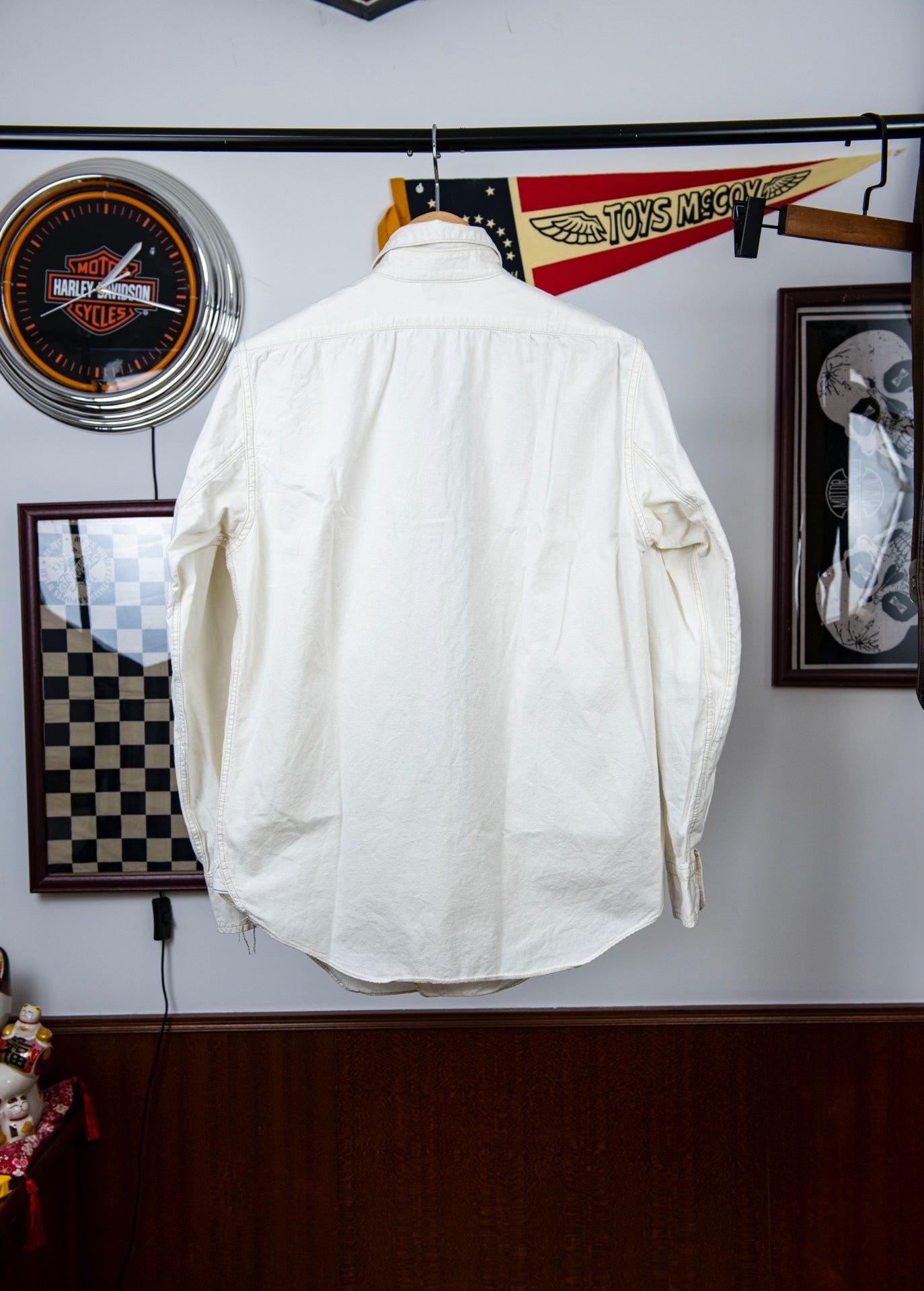 Freewheelers White Workwear Shirt