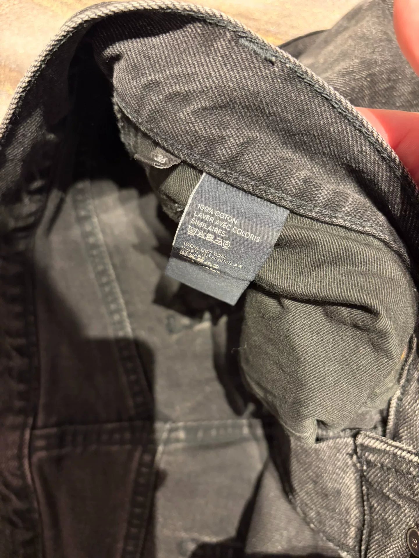 Celine Men's Gray-Black Denim Jeans Size 36