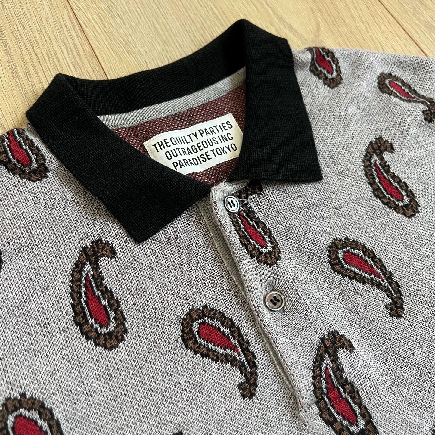 WACKO MARIA 21SS Leopard Knit Polo