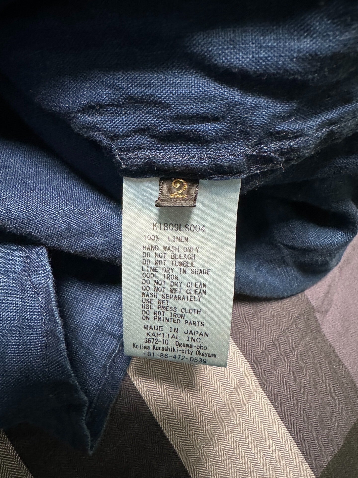 Kapital Men's Blue Dye Shirt