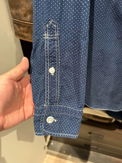 Freewheelers Conductor Work Shirt in Blue