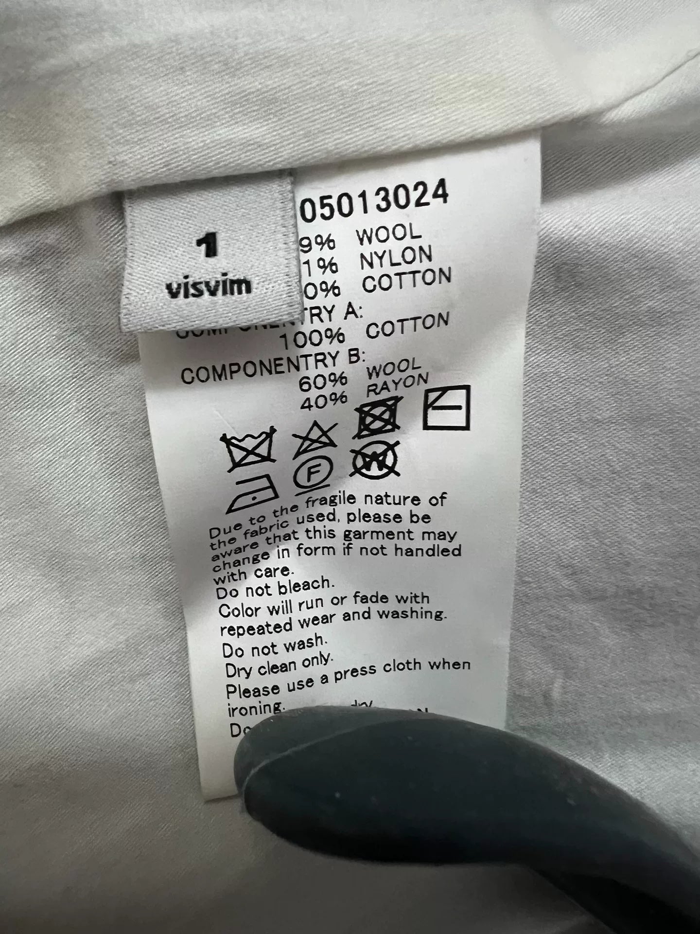 visvim Hopiland Wool Gray Blazer