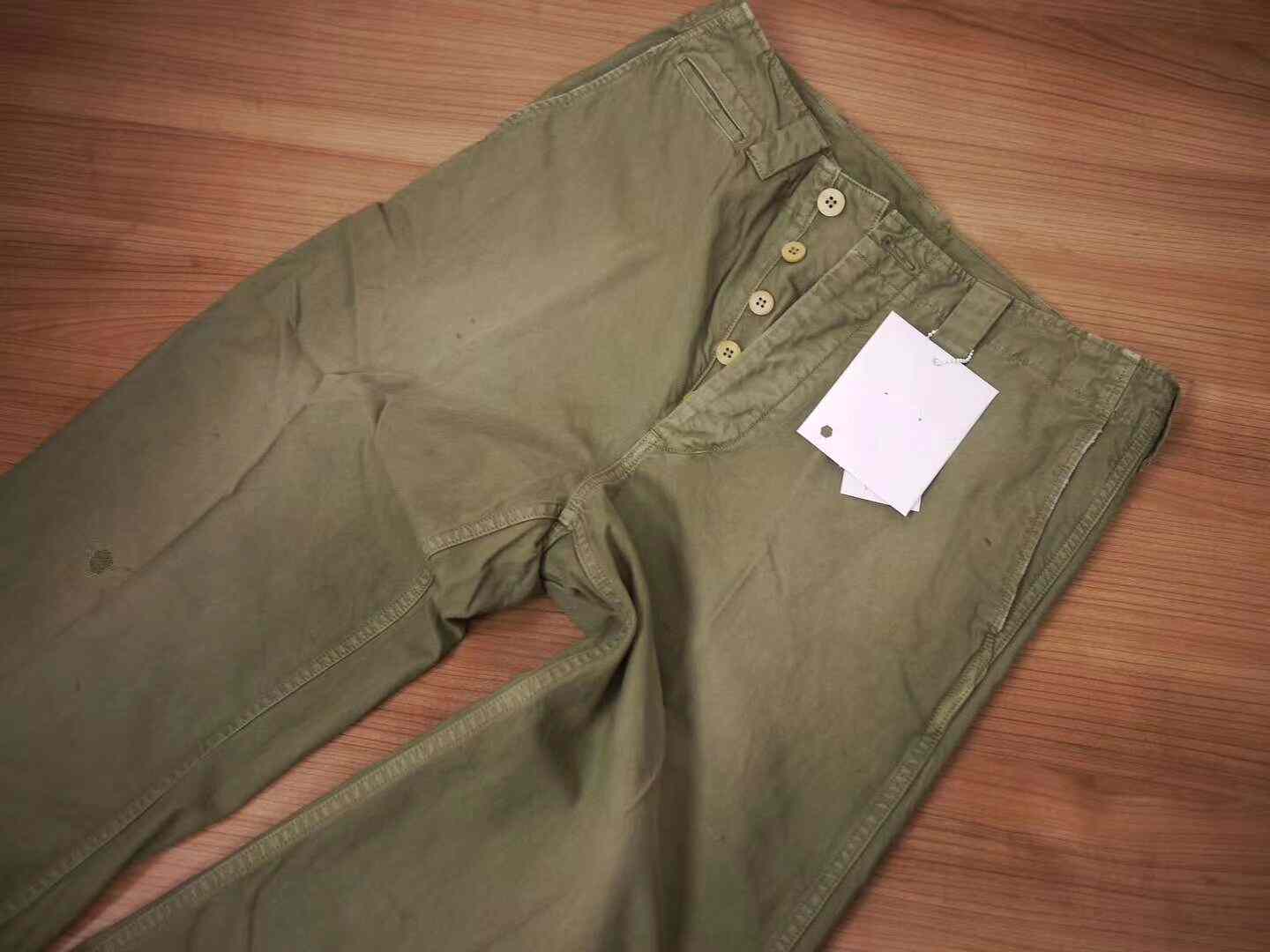 VISVIM Wide Chino Pants Green
