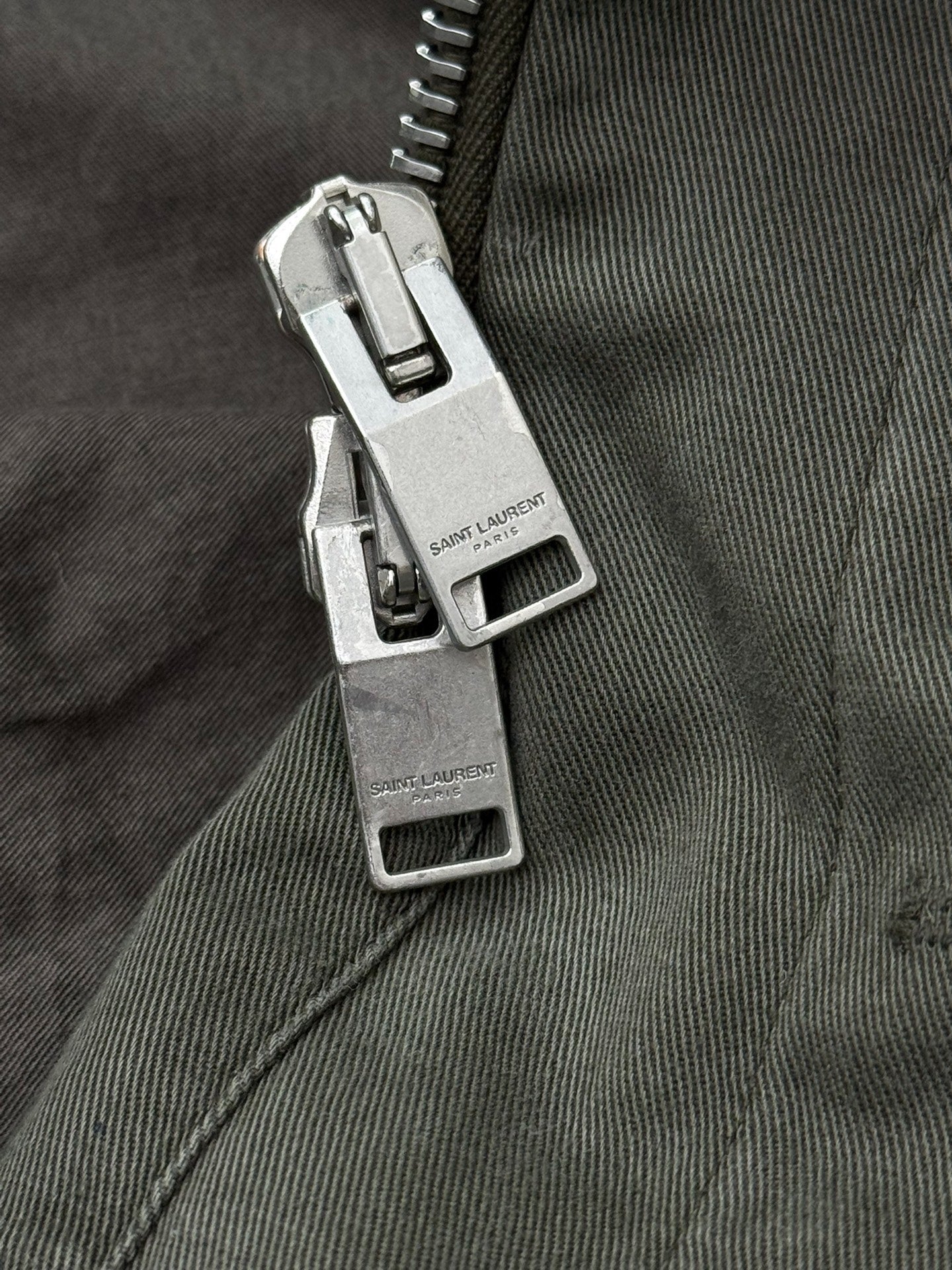 Saint Laurent 2014 Olive Military Jacket
