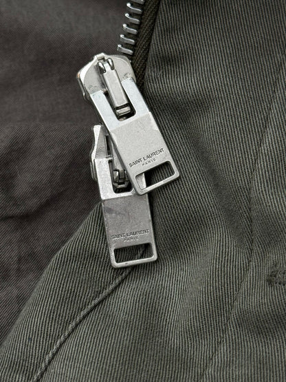 Saint Laurent 2014 Olive Military Jacket