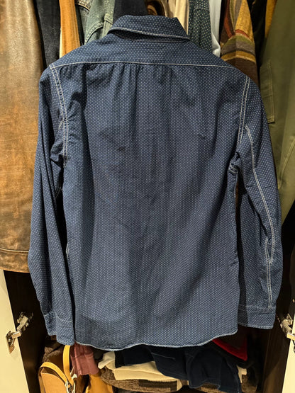 Freewheelers Conductor Work Shirt in Blue