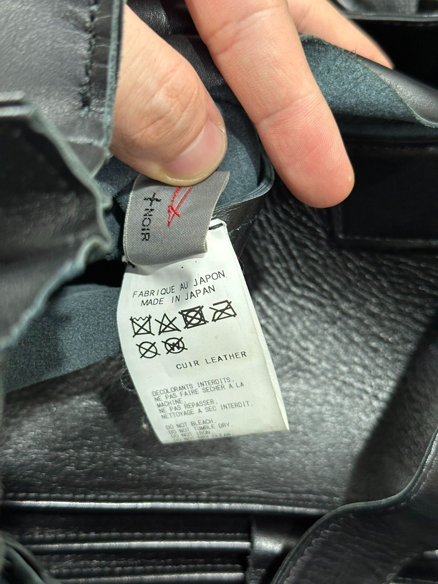 Yohji Yamamoto Noir Pleated Leather Bag