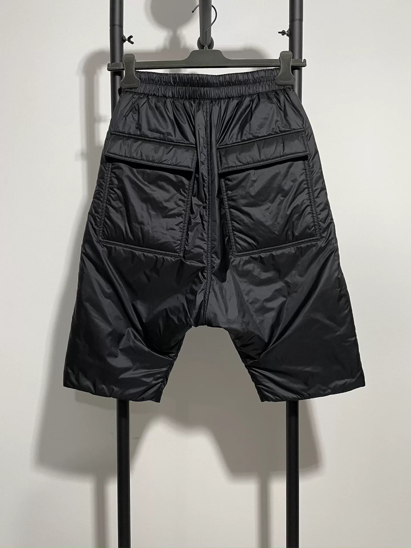 rick owens moncler collaboration down shorts