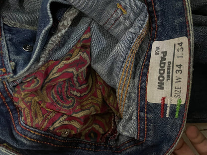 diesel wide-leg vintage denim pants