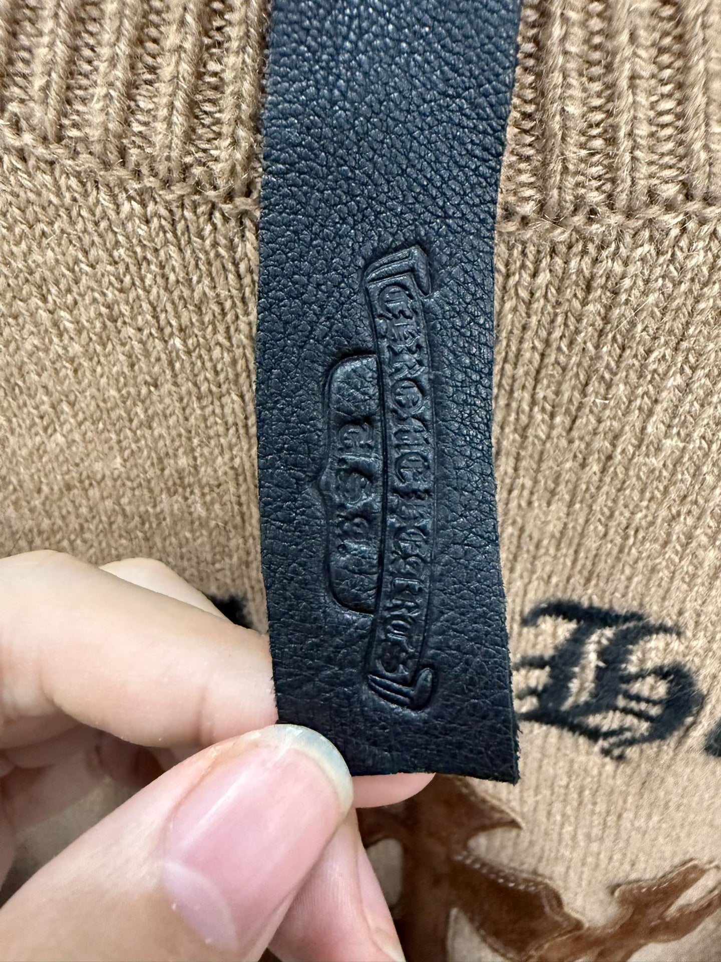 Chrome Hearts Brown Cashmere Sweater