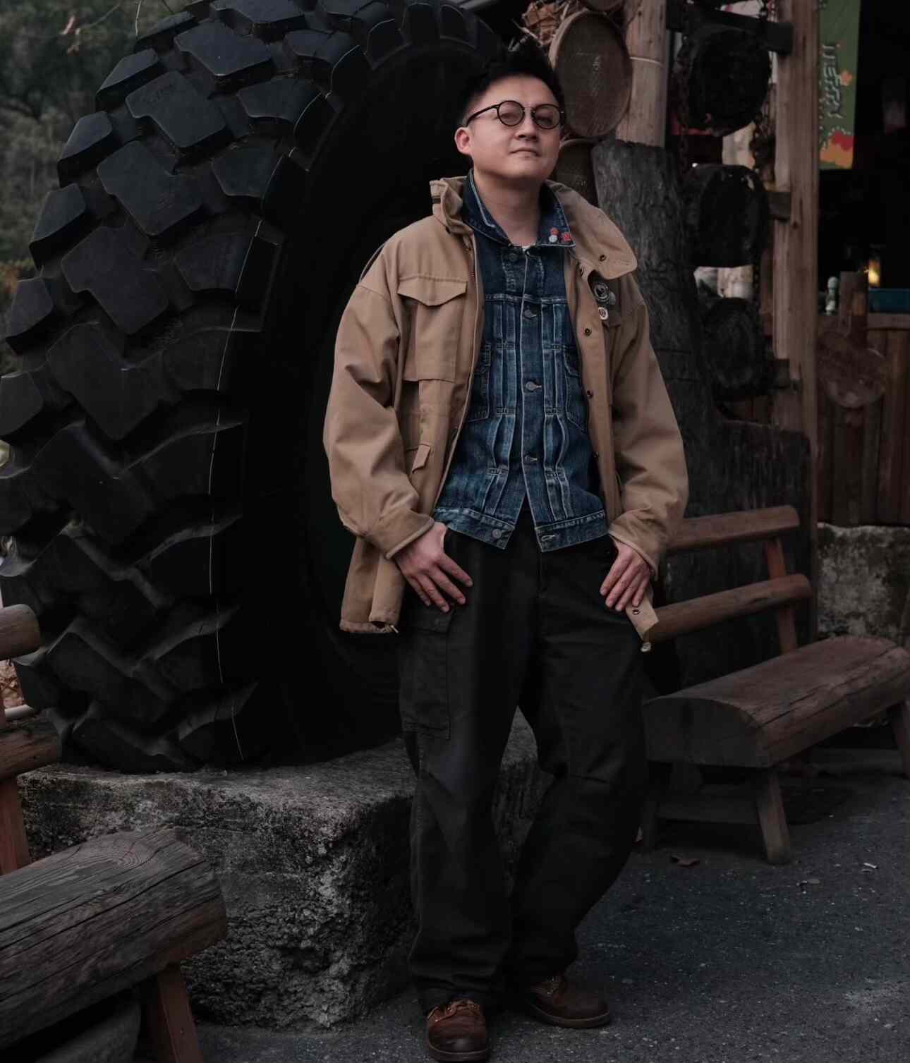 visvim bickle w/l m65 jacket