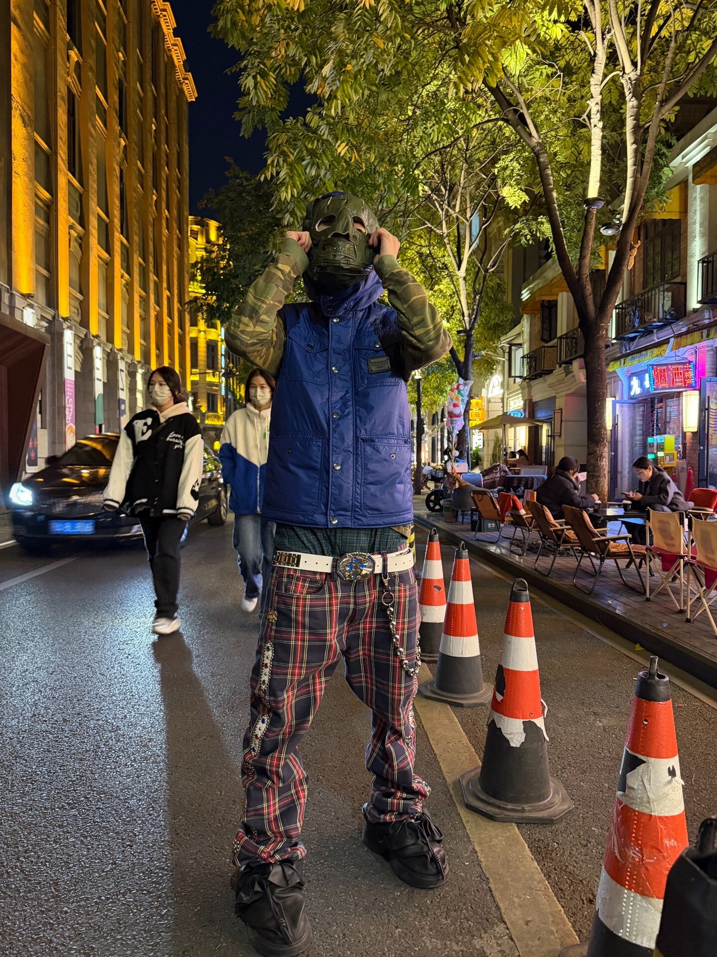 Kapital Red Checkered Gemstone Pants