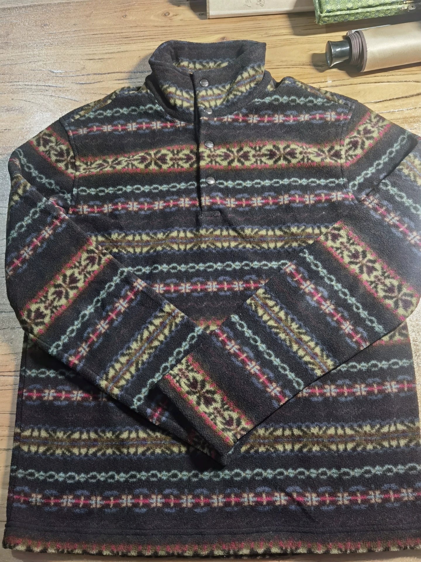 RRL Navajo Fleece Pullover Coat