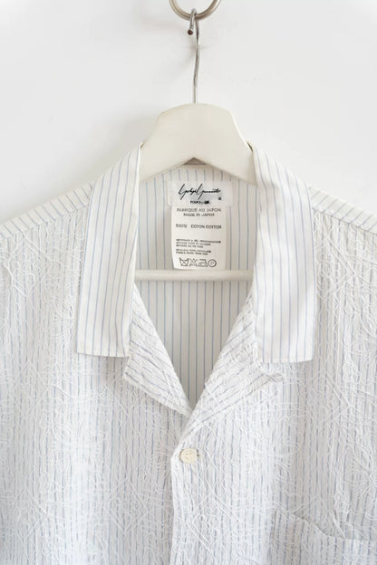 Yohji Yamamoto White Embroidered Shirt
