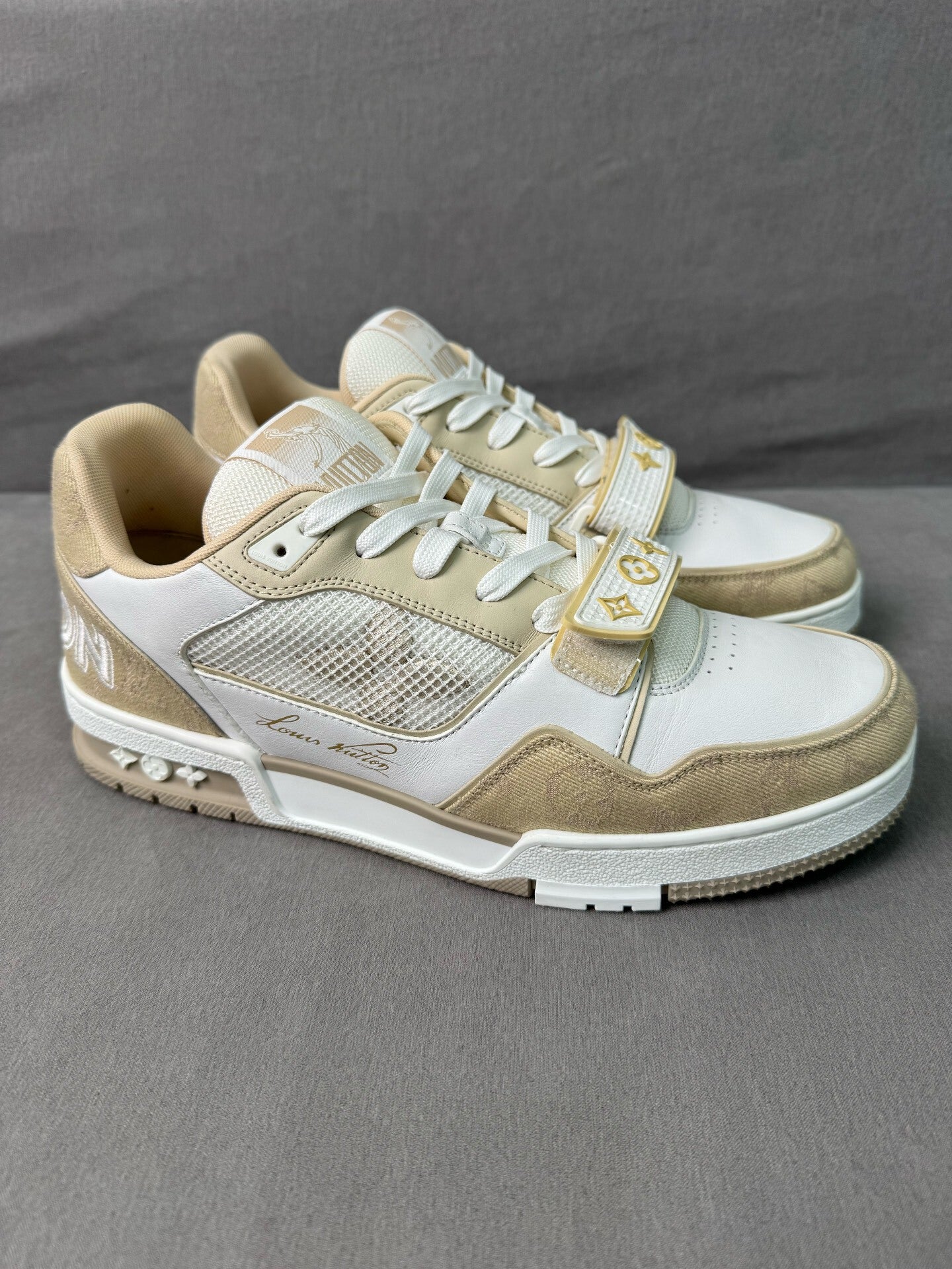 louis vuitton trainer sneakers with velcro