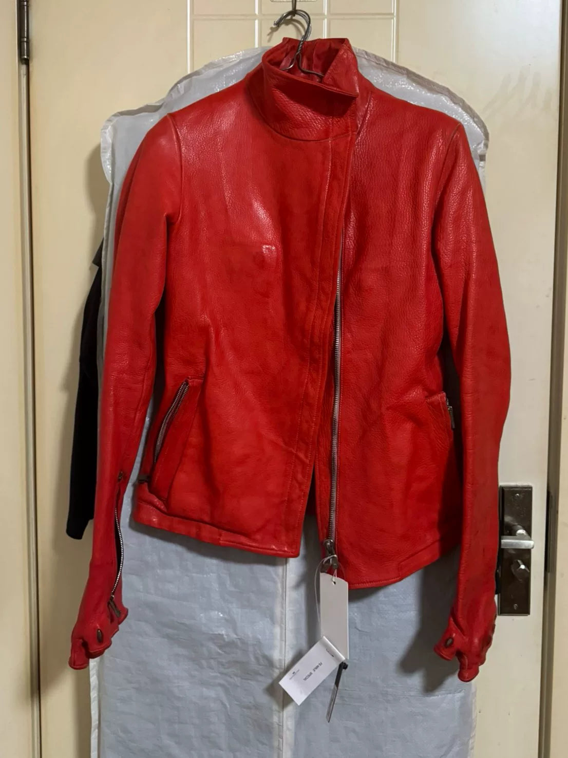 Carol Christian Poell Red Leather Jacket