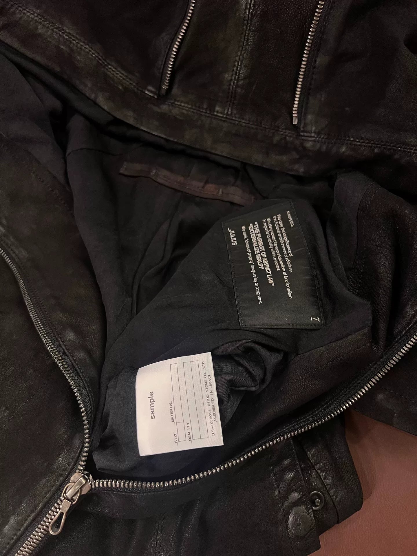 Julius 7 Black Short Sleeve Hooded Jacket