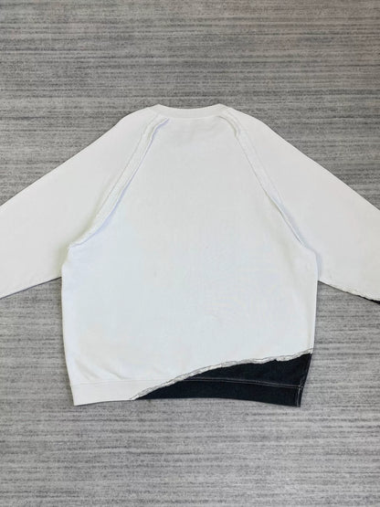 maison margiela black and white sweatshirt