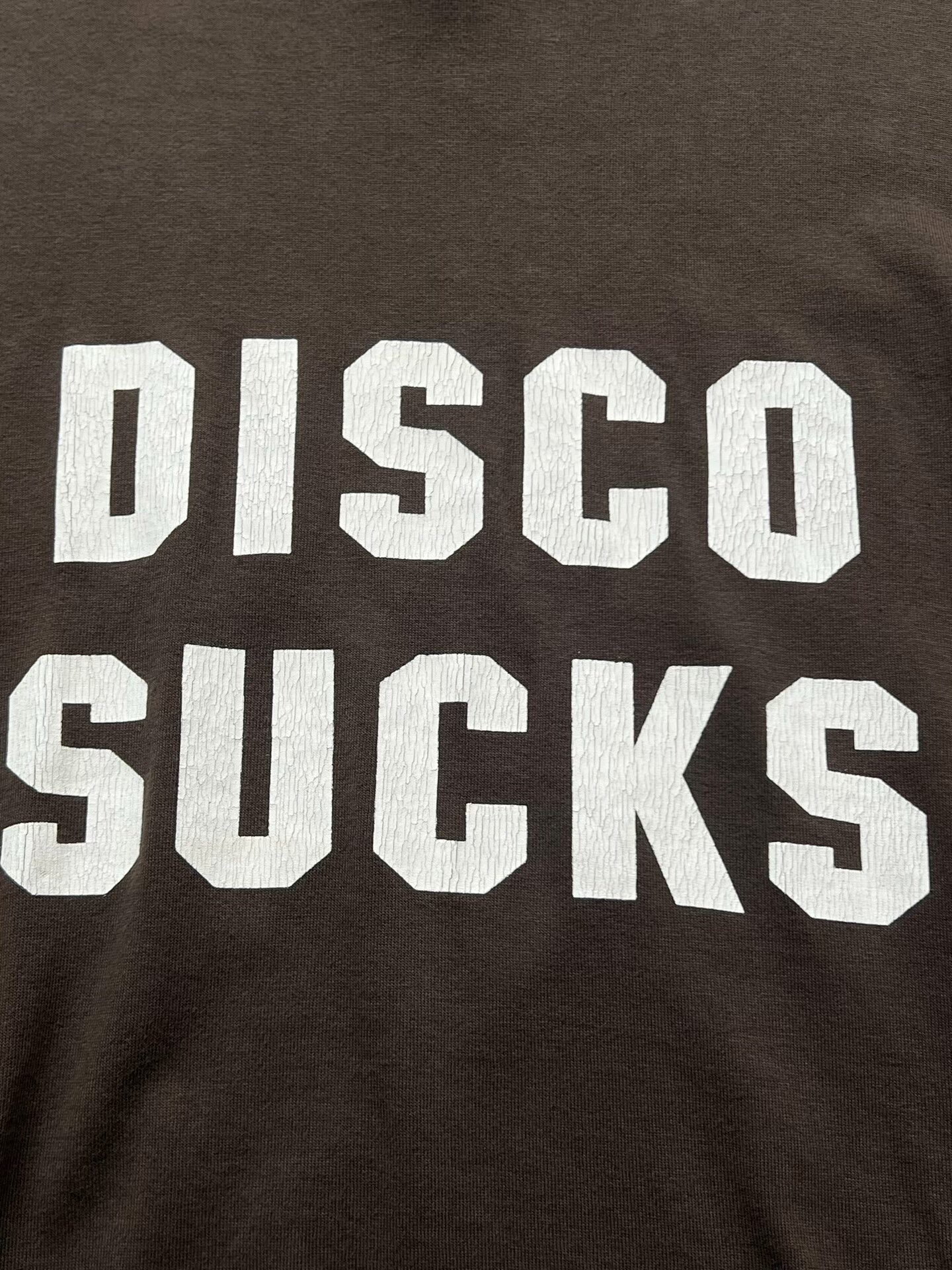 disco sucks slogan tee shirt