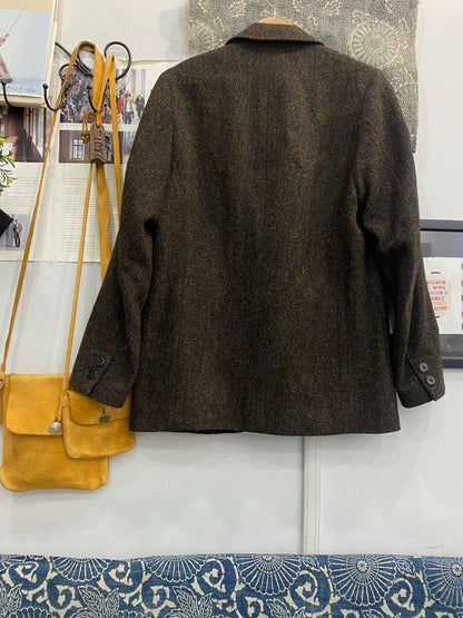 visvim 16aw wool blazer in harris tweed