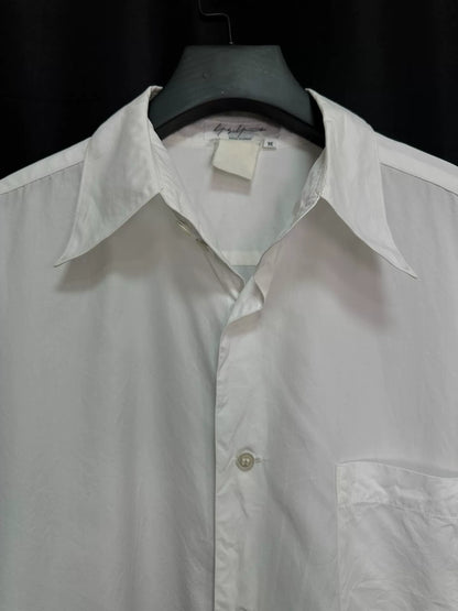 yohji yamamoto white cotton shirt