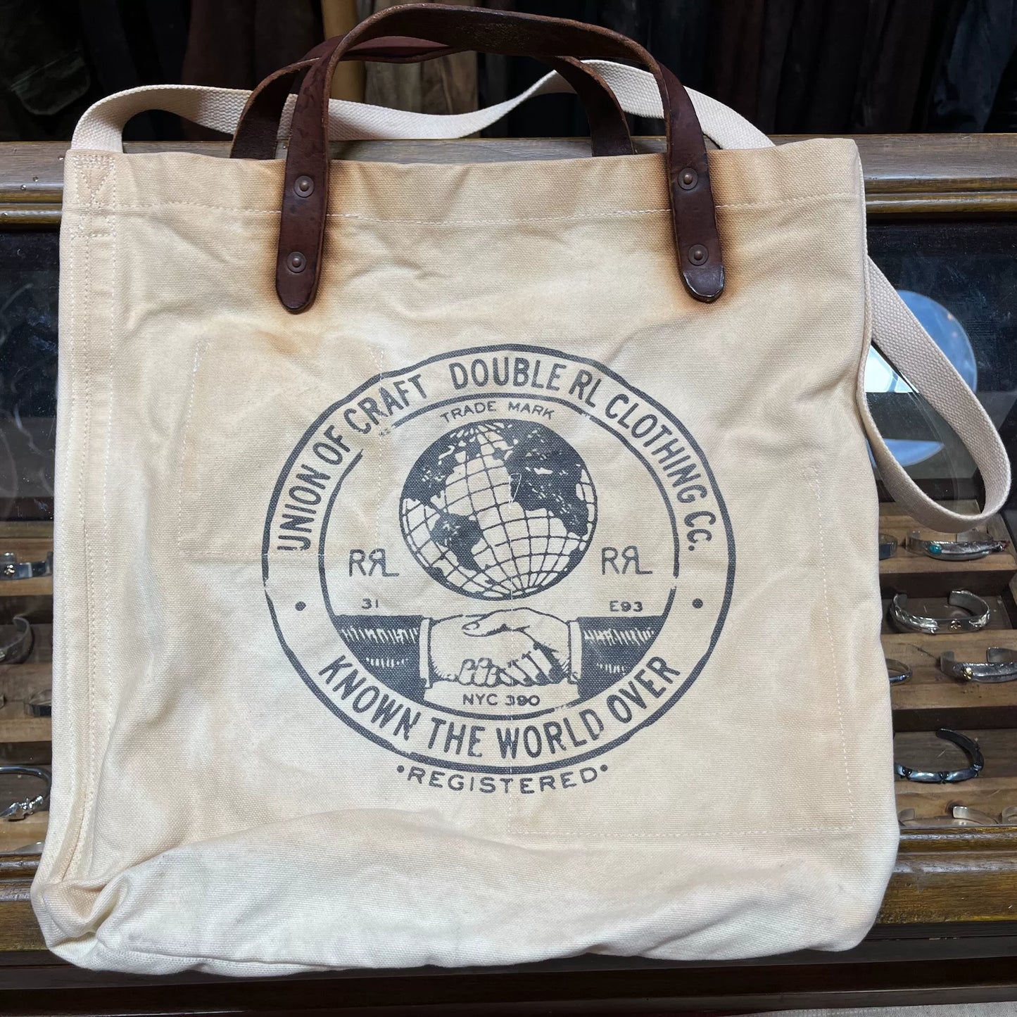 RRL Classic Canvas Tote Shoulder Bag