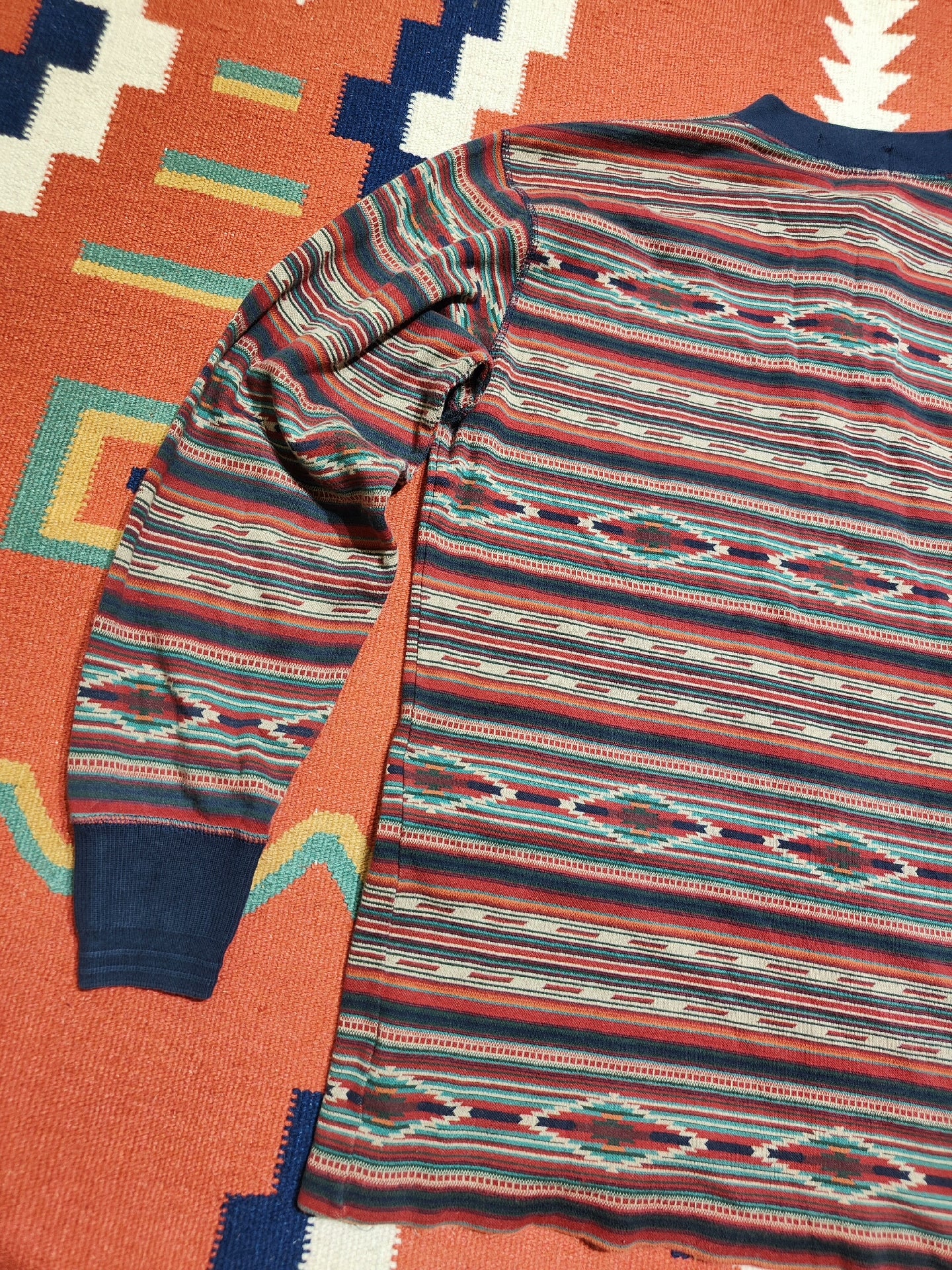 Vintage RRL Southwestern Henley Sweater