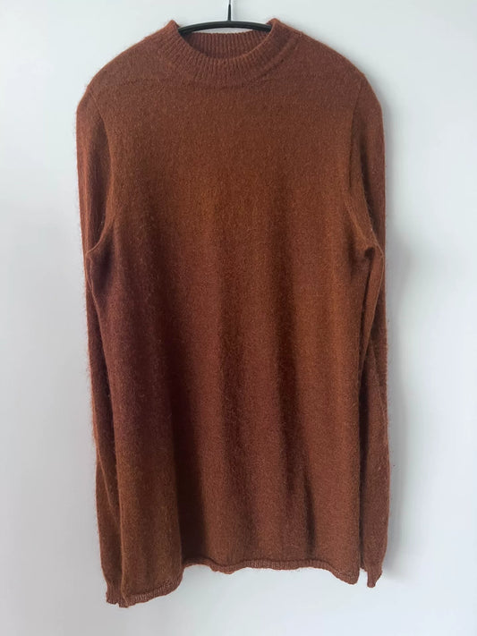 rick owens knitted long sleeve sweater