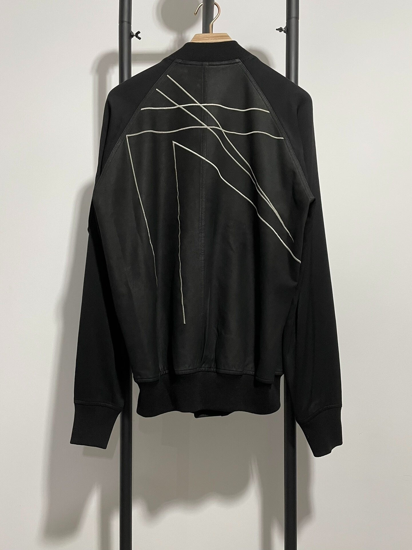 rick owens ro ma1 leather bomber jacket