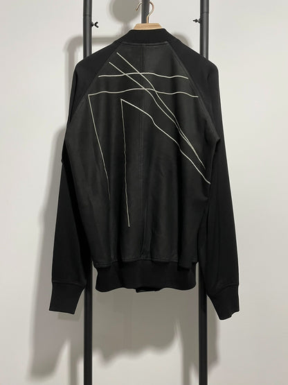 rick owens ro ma1 leather bomber jacket