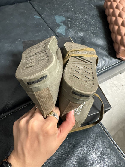 Neighborhood G.R-Hi Olive Drab Plush Canvas Shoes
