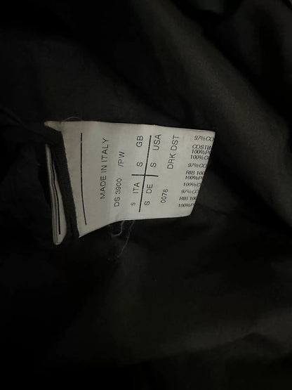 dark long sleeve jacket by rick owens