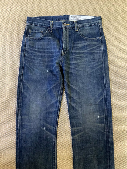 NEIGHBORHOOD Distressed Washed Jeans