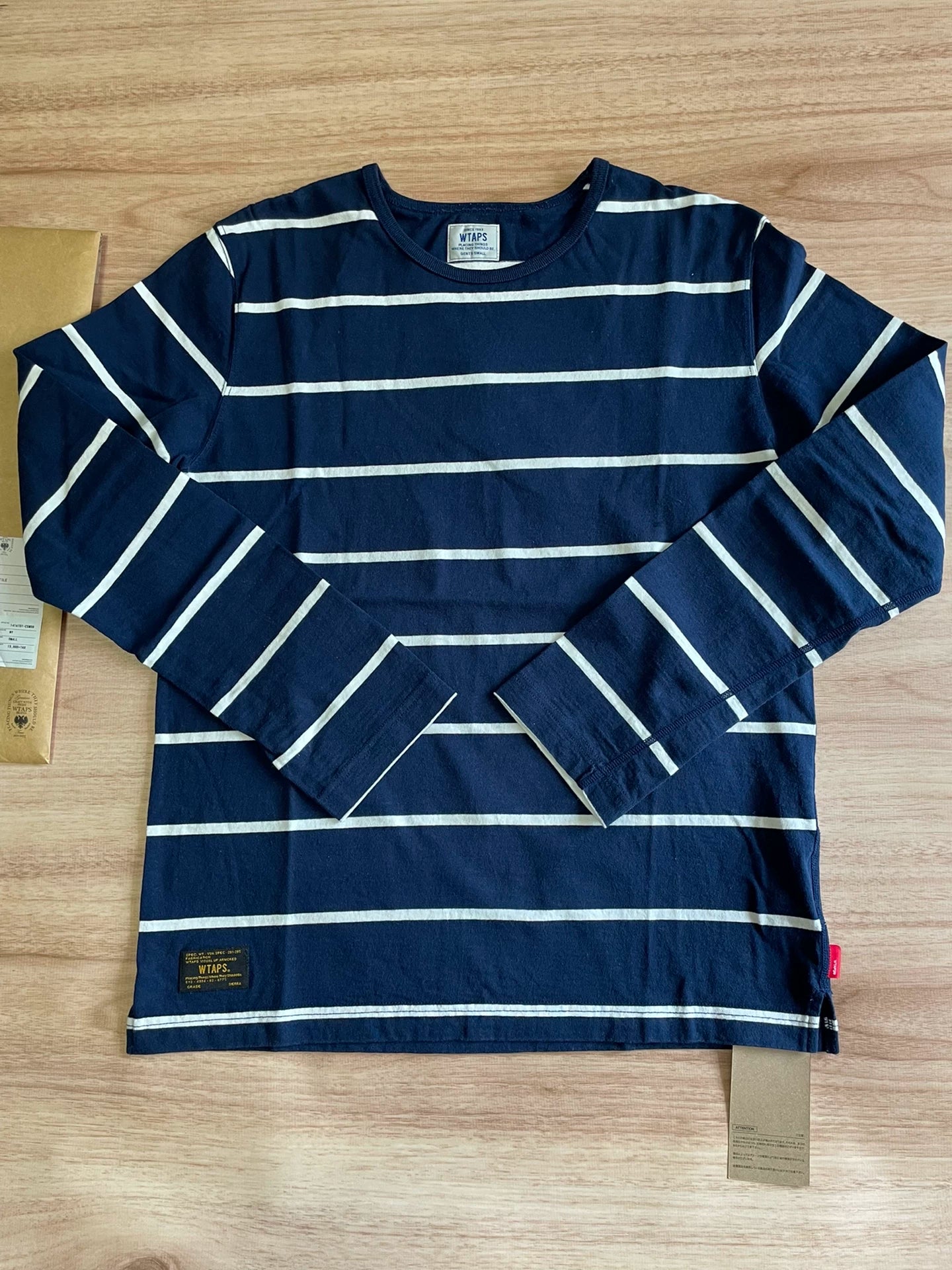 WTAPS VASQUE Stripe Crew Neck L/S Tee