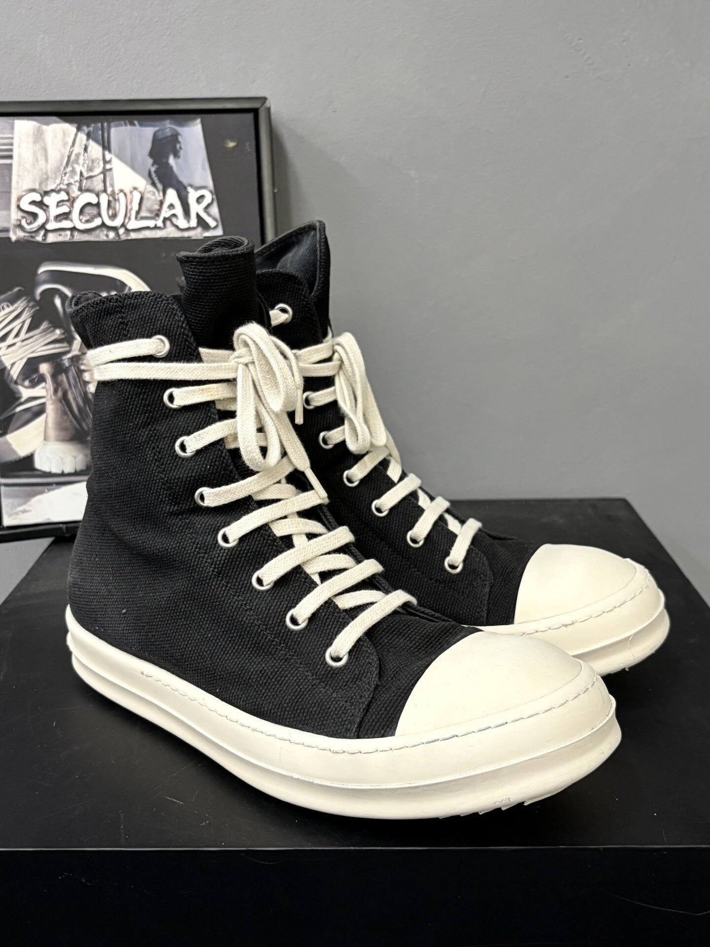 Rick Owens Drkshd Canvas High-Top