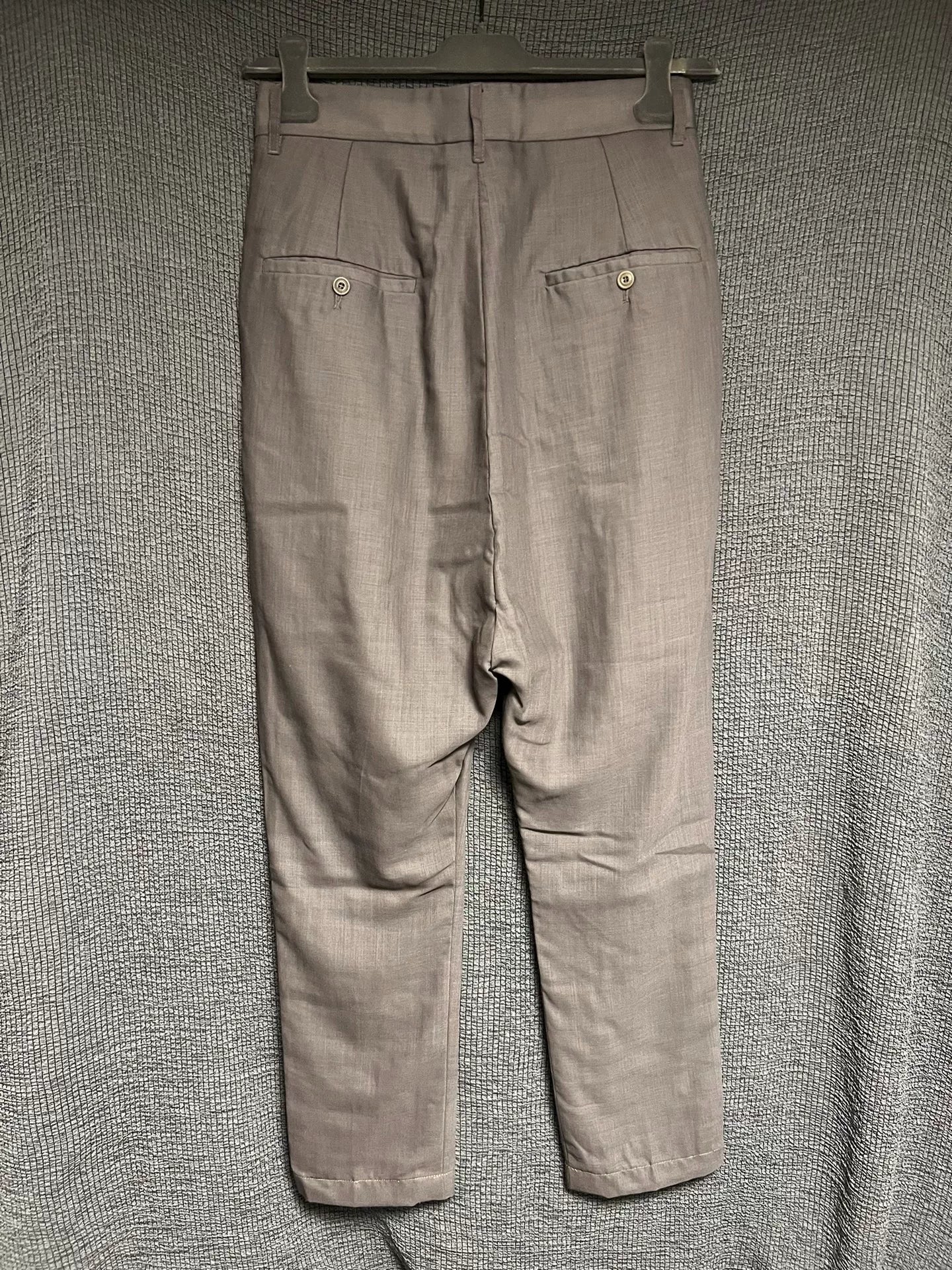 rick owens double-layer wool trousers for men