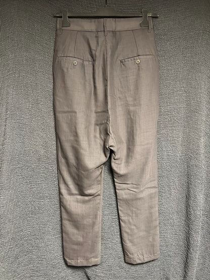 rick owens double-layer wool trousers for men