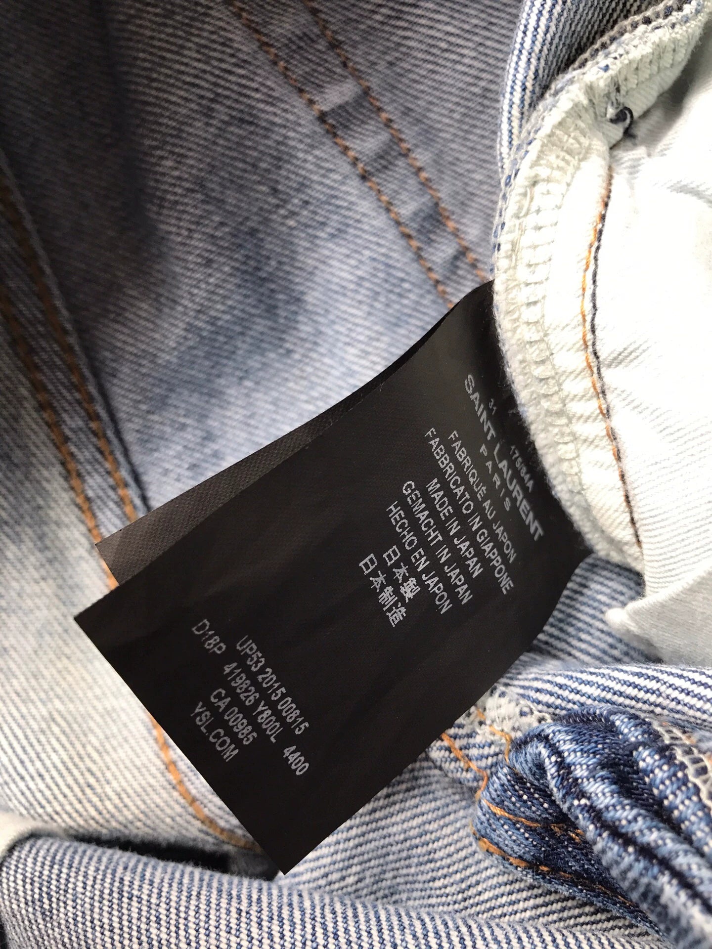 YSL SLP D10 Distressed Jeans W31