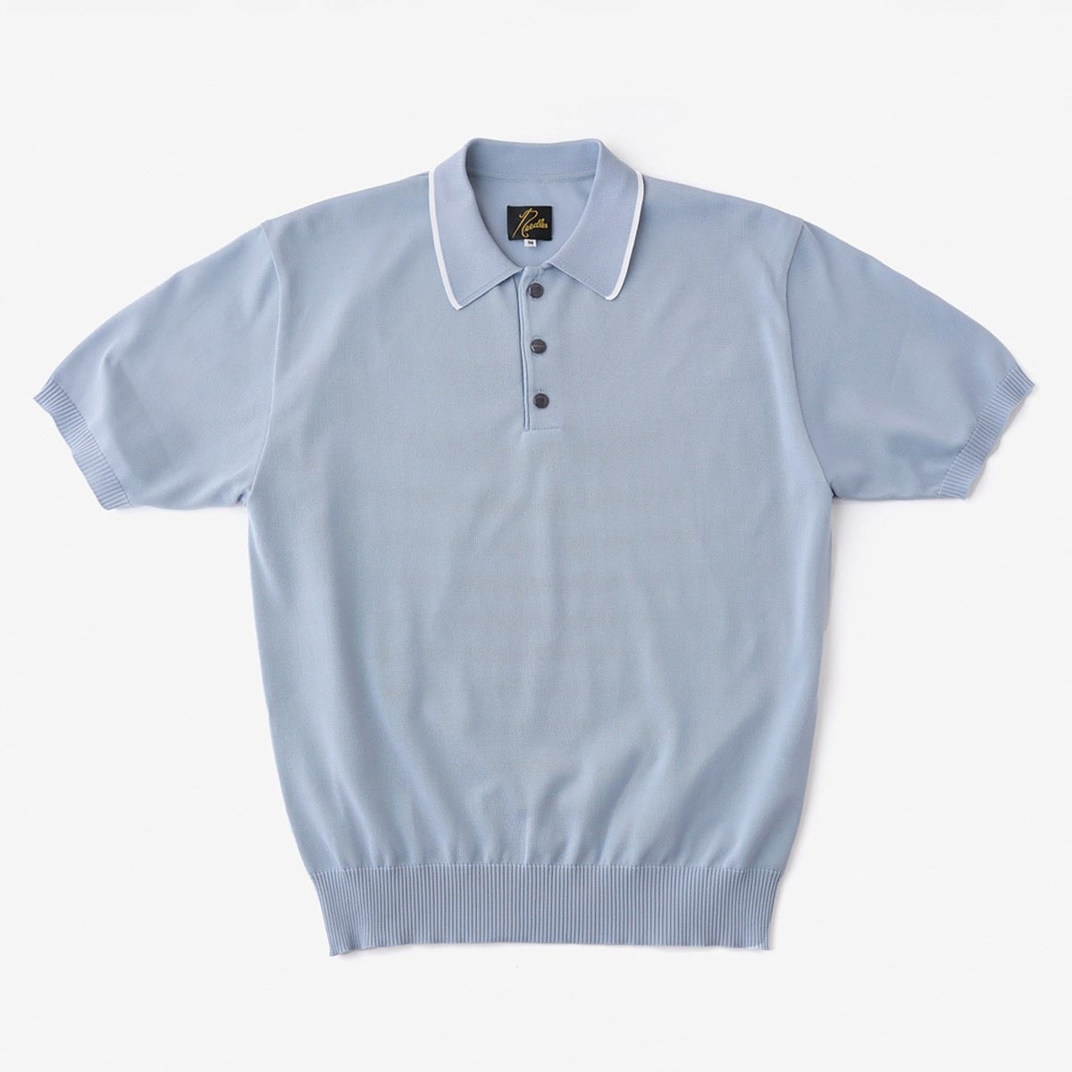 Needles Short-Sleeve Polo Sweater