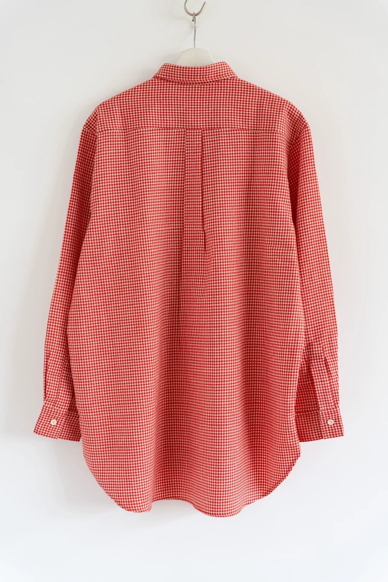 yohji yamamoto red checkered shirt
