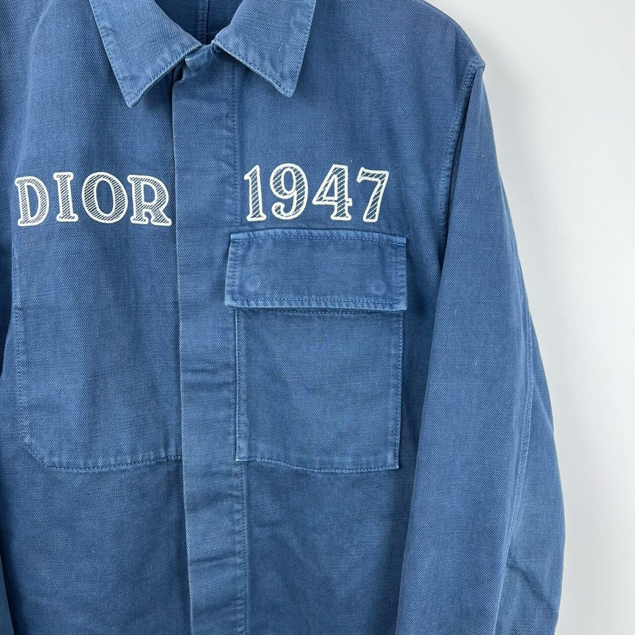 Dior 1947 Embroidered Logo Denim Jacket