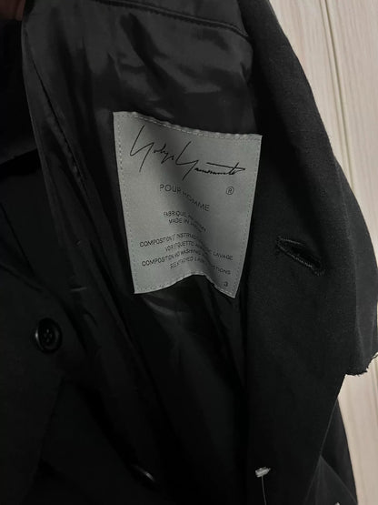 Yohji Yamamoto Black Mushroom Coat