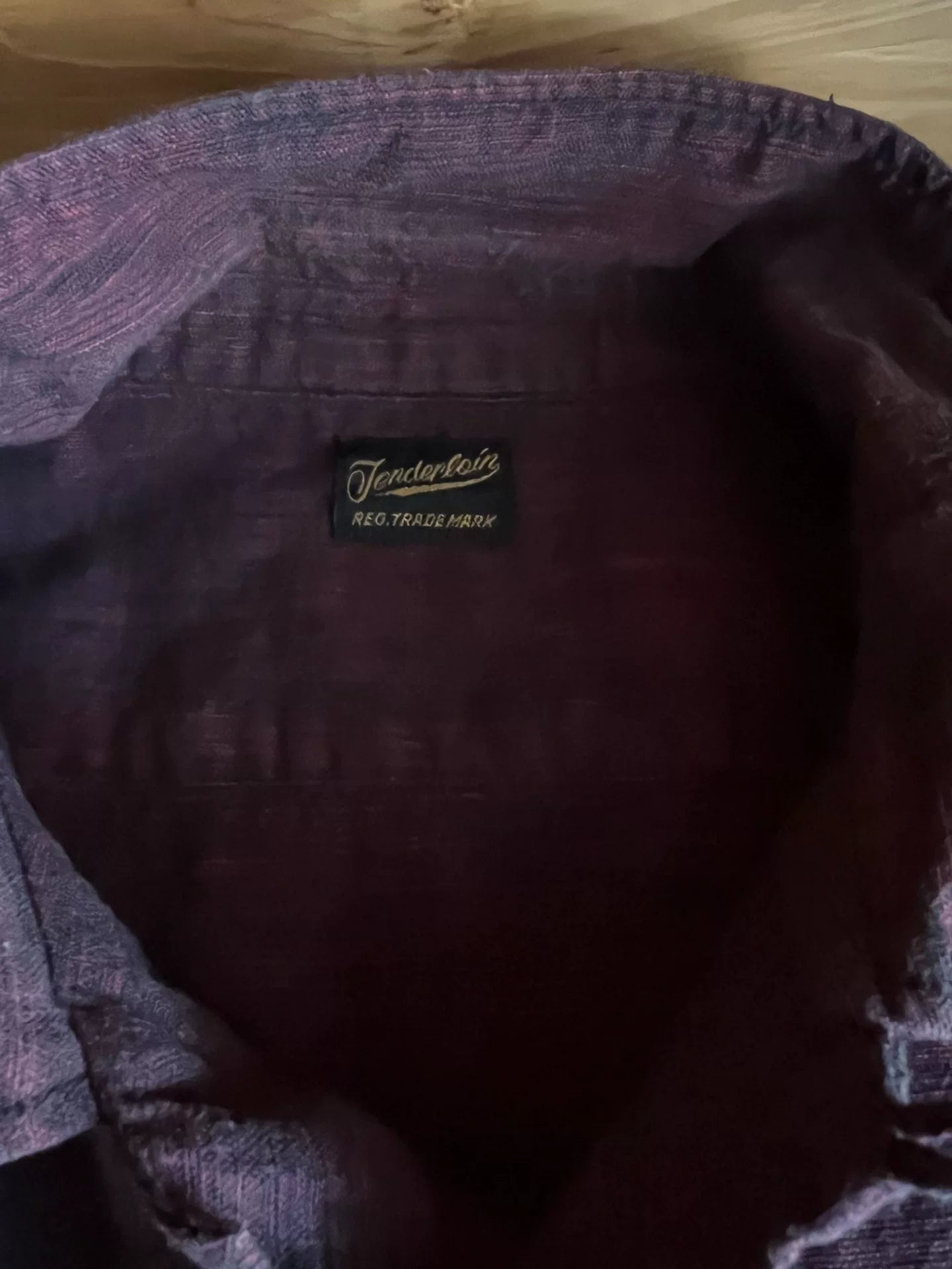 open collar shirt in rich burgundy color