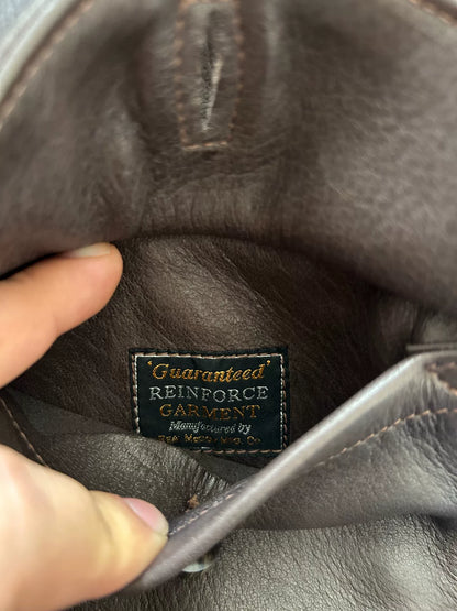 real mccoy A2 brown leather jacket