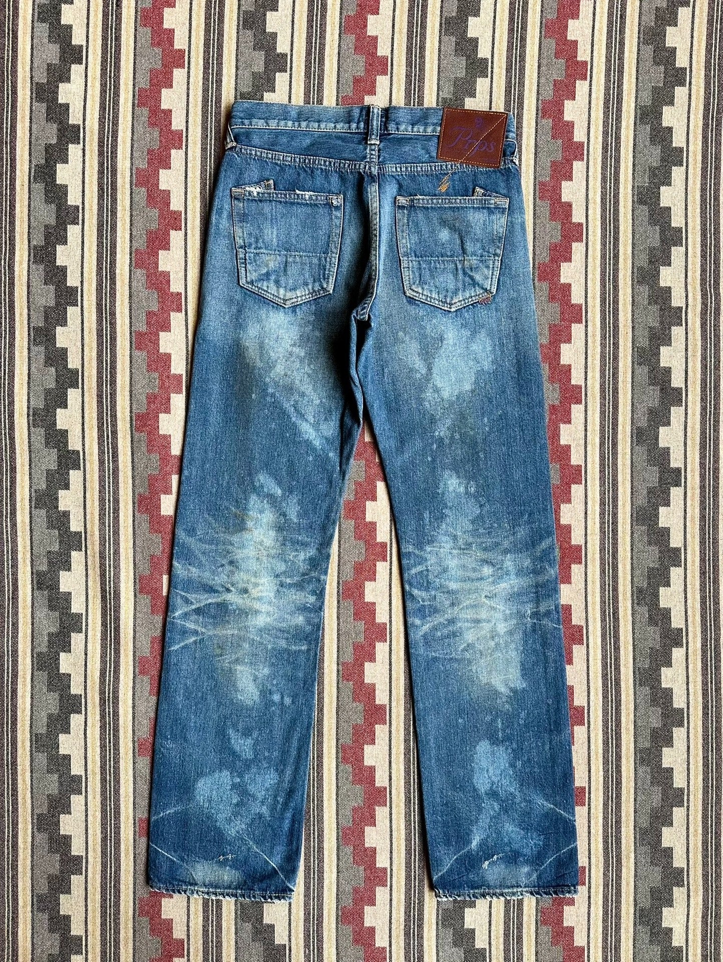 Prps Heavy Washed Distressed Acid Jeans